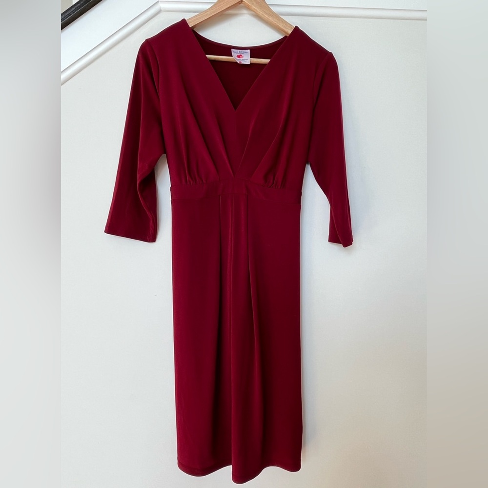 Destination Maternity Burgundy Dress